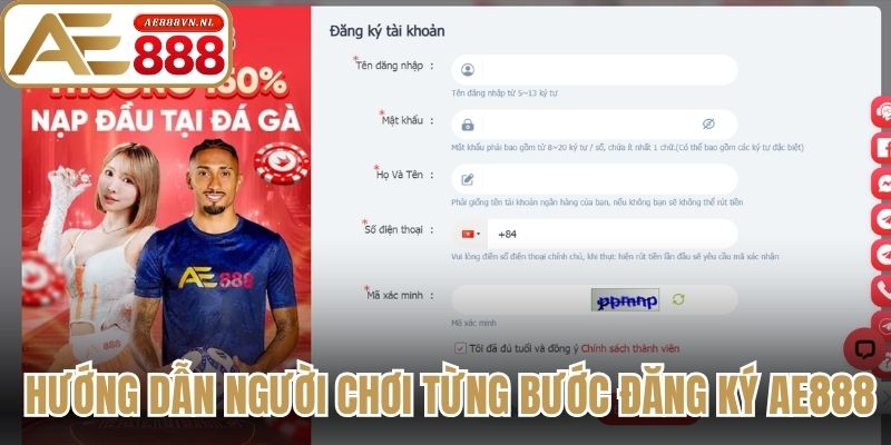 Đăng Ký AE888 Hướng Dẫn Thao Tác Chuẩn Cho Người Mới 1 Hướng dẫn người chơi từng bước đăng ký AE888 đơn giản
